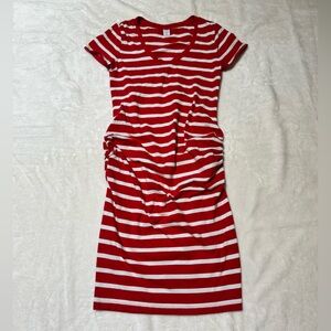 Old Navy Red and White Striped Dress